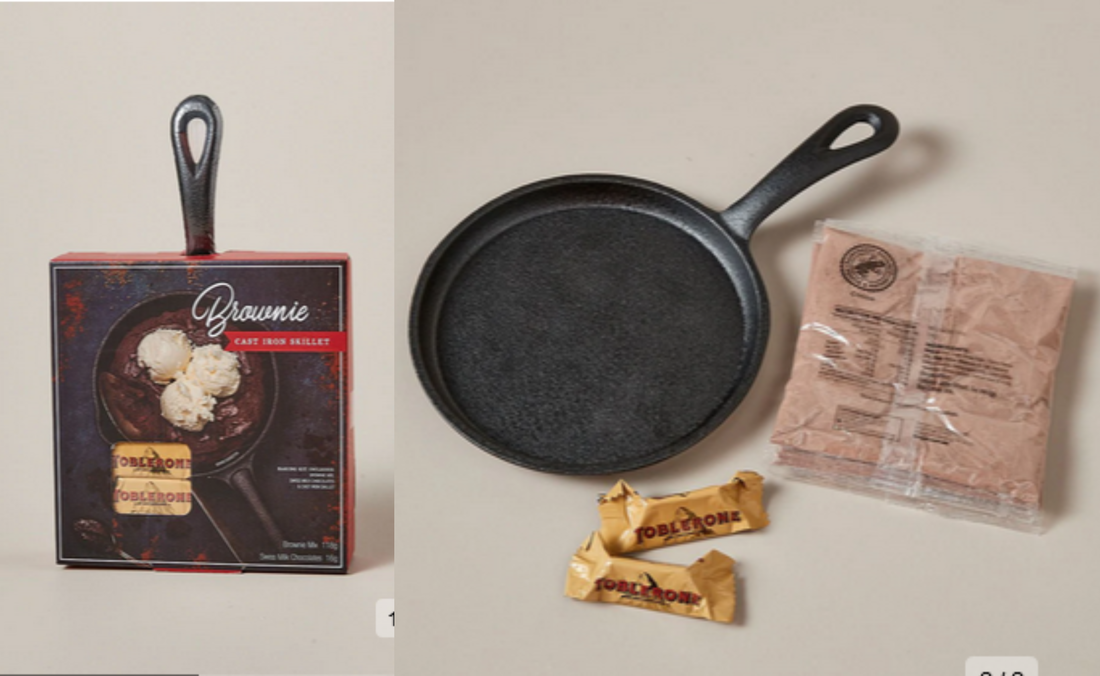 Modern Gourmet Brownie Cast Iron Skillet Baking Kit