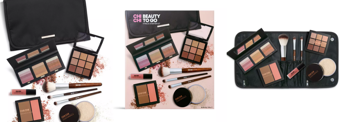 Chi Chi Cosmetics Beauty To Go 9-Piece Starter Kit