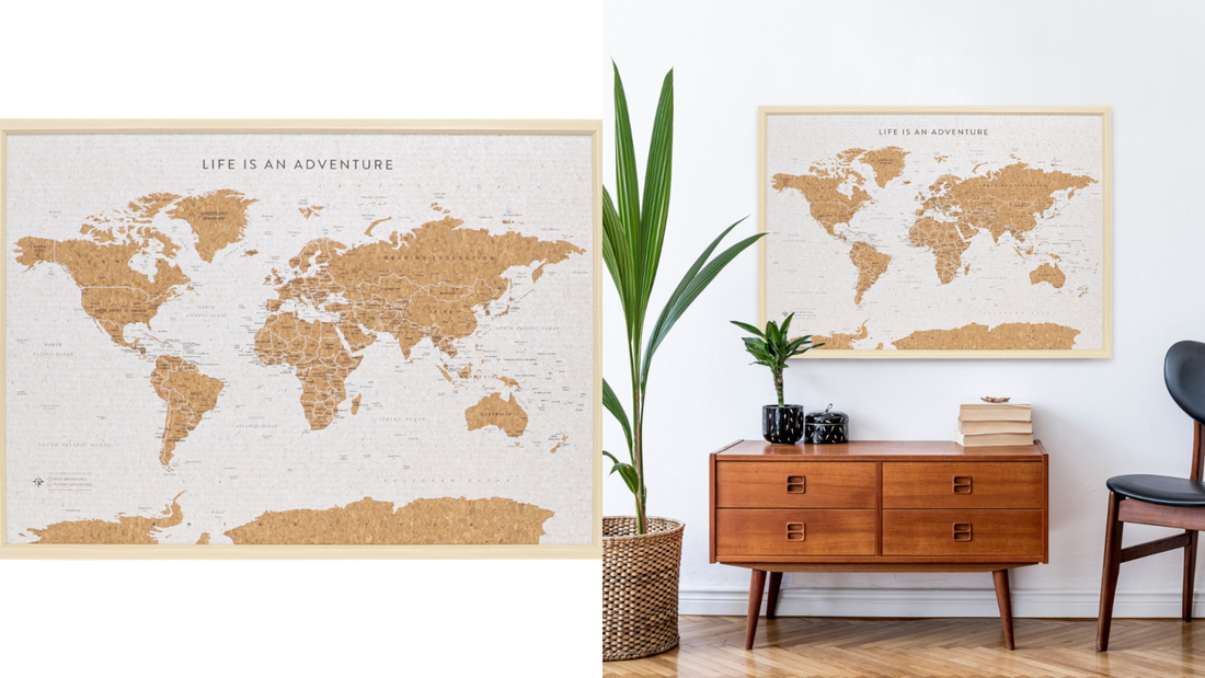 Splosh Travel Board Large World Map