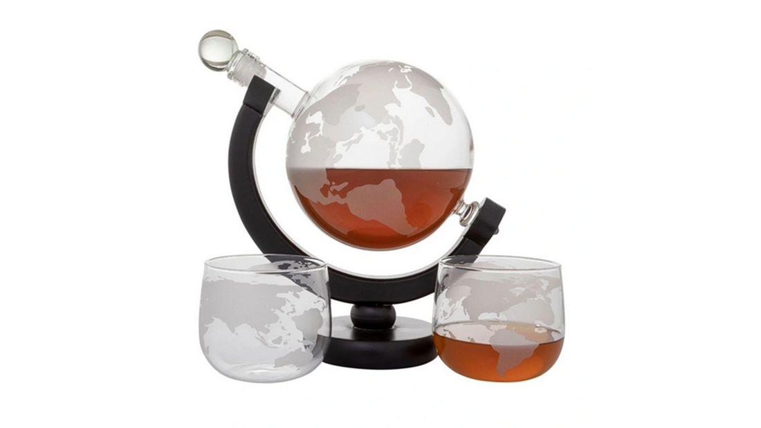 Refinery Whiskey Decanter Globe & Glass