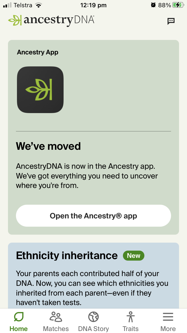 AncestryDNA app