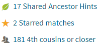 AncestryDNA matches