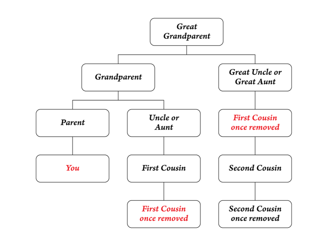 First cousin, once removed