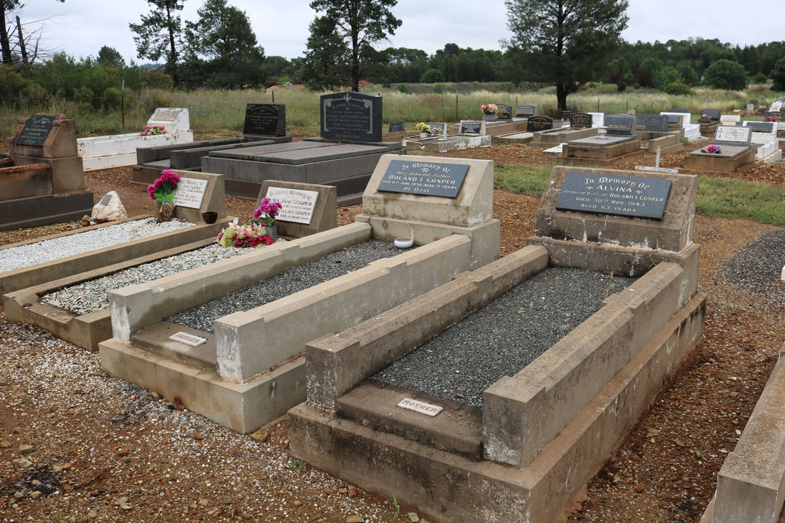 Wideshot of multiple burials