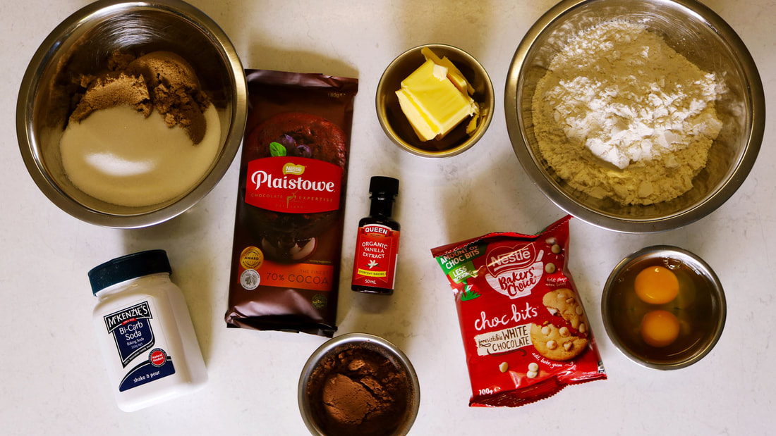 Double Chocolate Cookie Ingredients