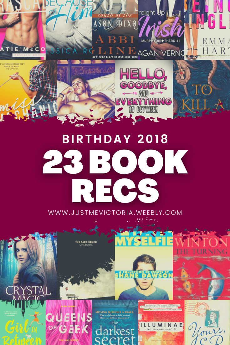 23 Book Recommendations, Birthday 2018