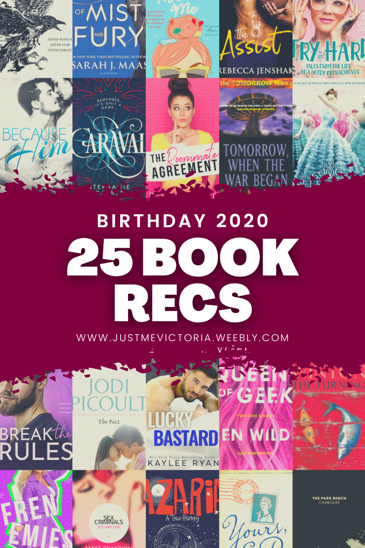 25 Book Recommendations, Birthday 2020