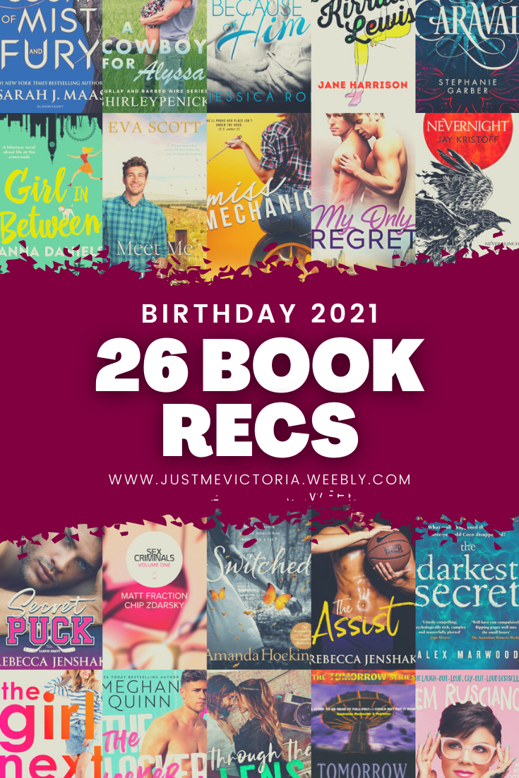 26 Book Recommendations | Birthday 2021 - Just Me, Victoria