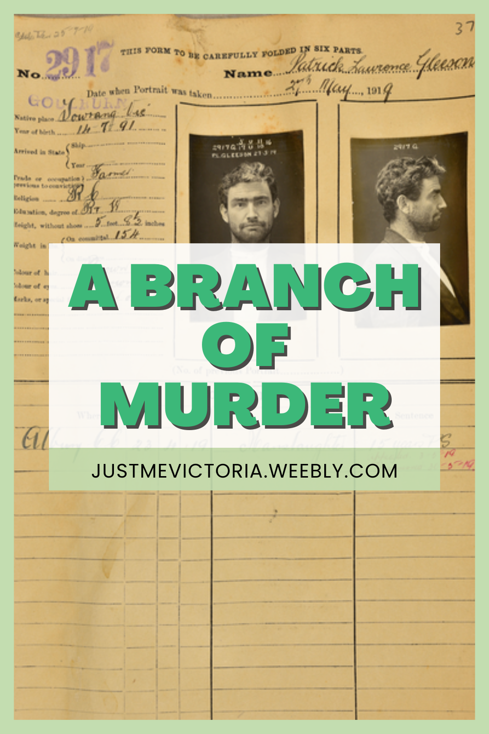 A Branch Of Murder | Stories From My Ancestry