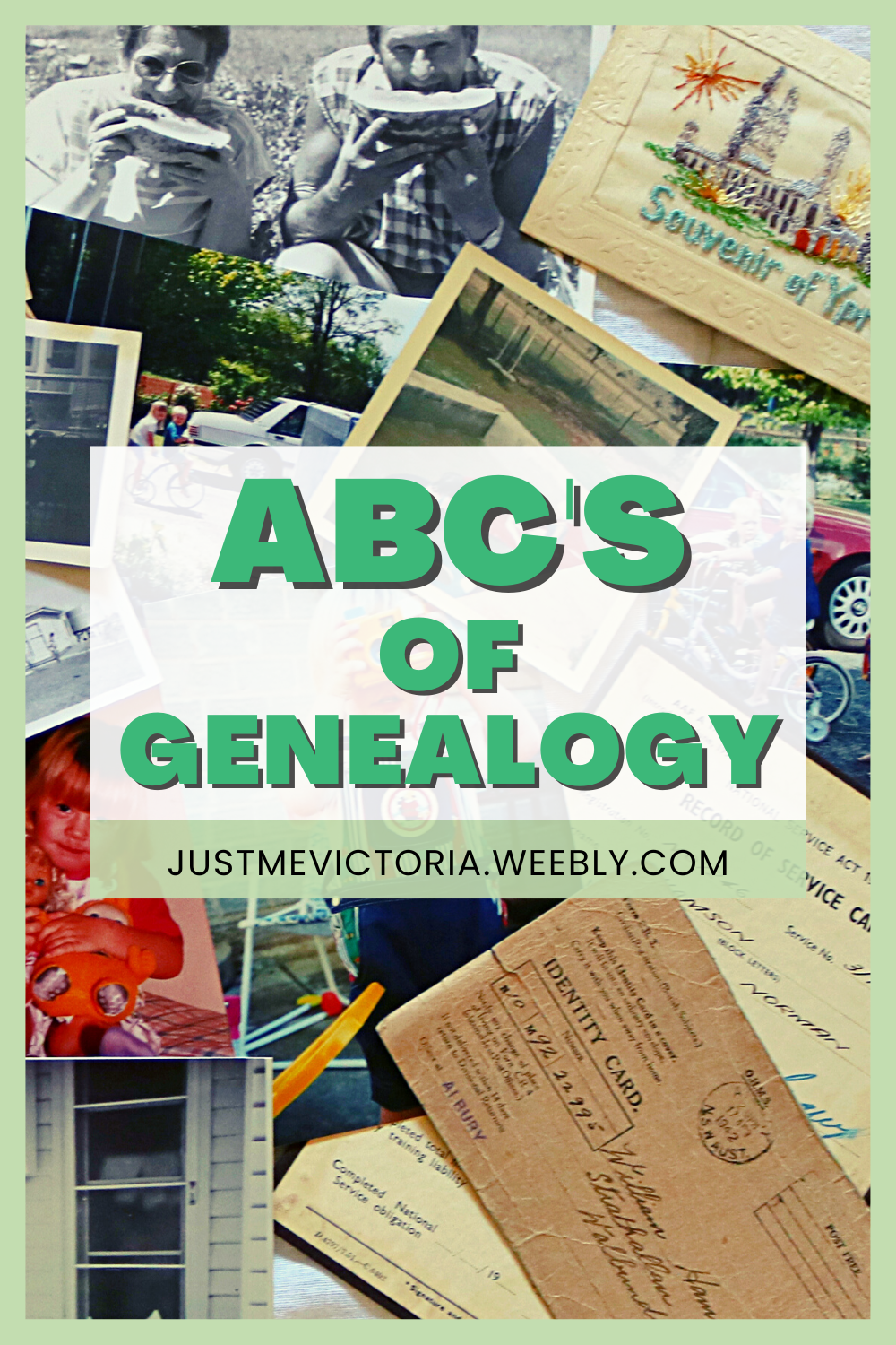 ABC's Of Genealogy | NFHM2022 - Just Me, Victoria