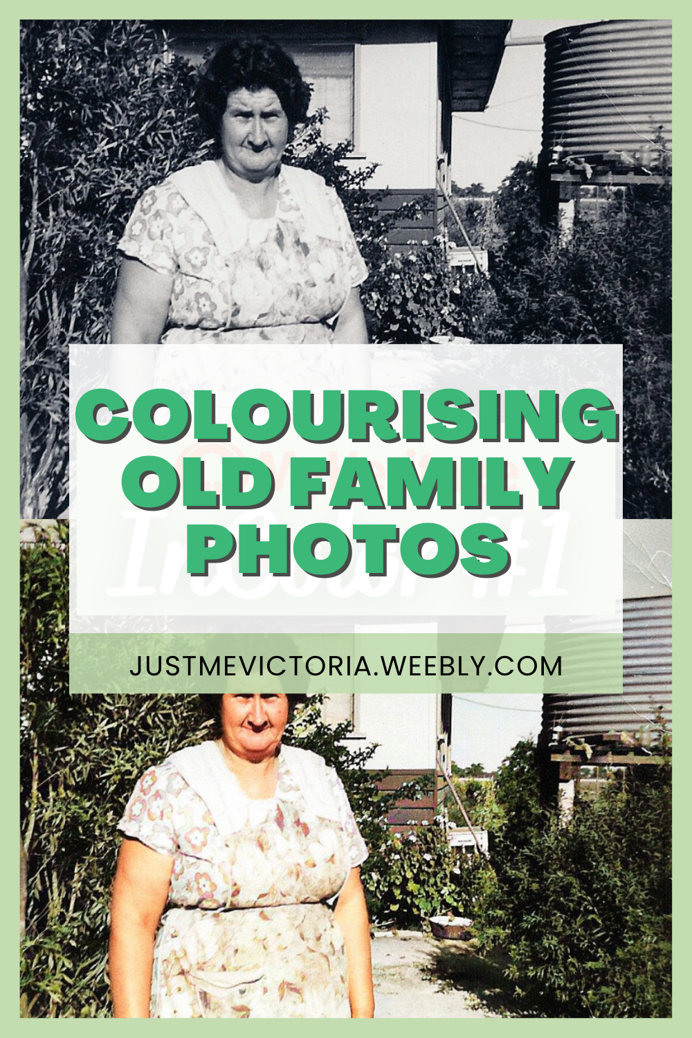 Colourising Old Family Photos | Just Me, Victoria
