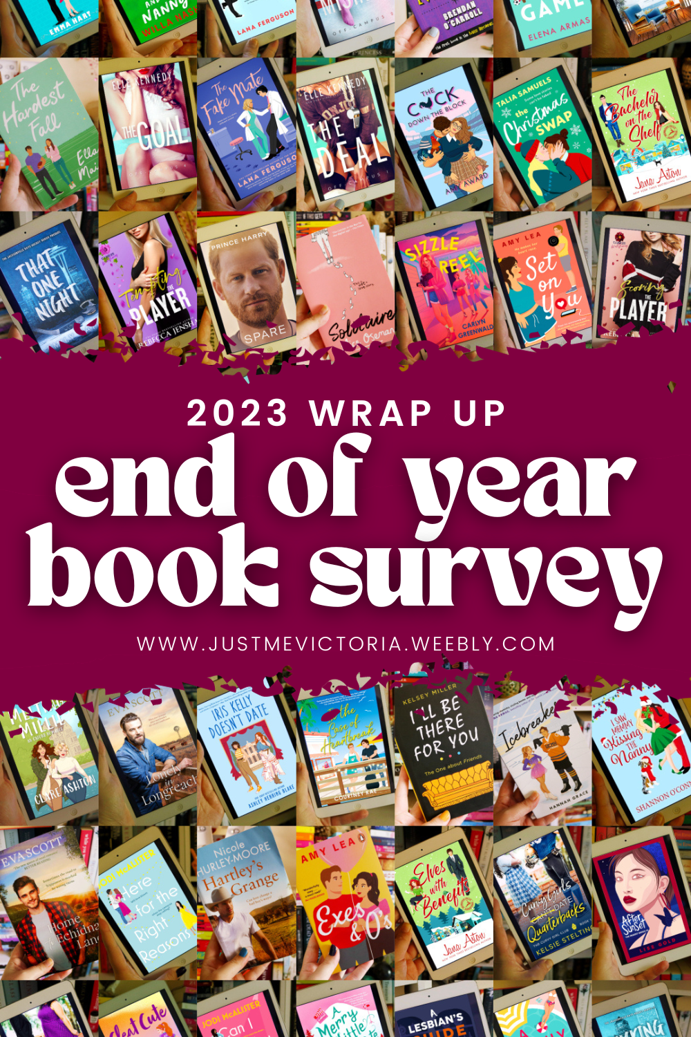 End Of Year Book Survey | 2023 - Just Me, Victoria