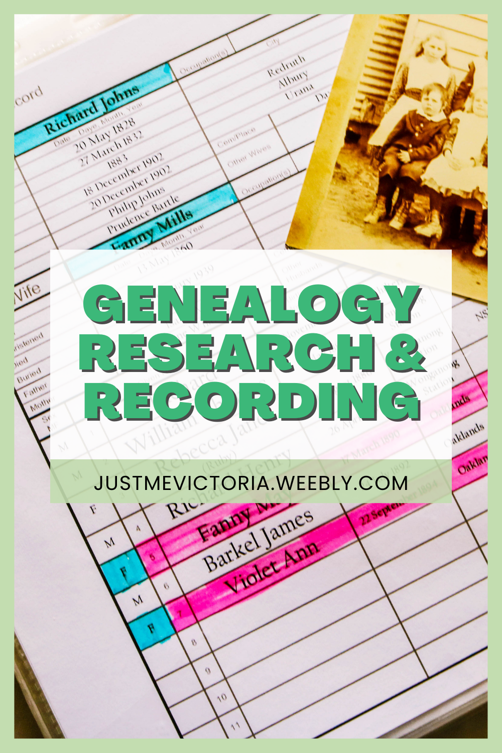 Genealogy Research & Recording