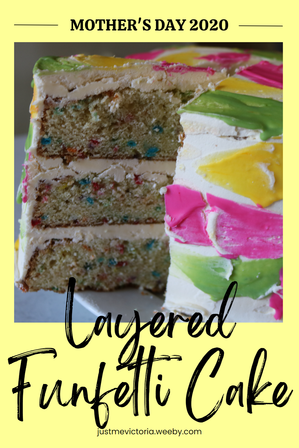 Layered Funfetti Cake | Mother's Day 2020