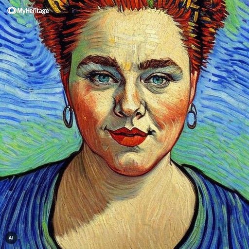 MyHeritage AI Time Machine - Portrait by Van Gogh