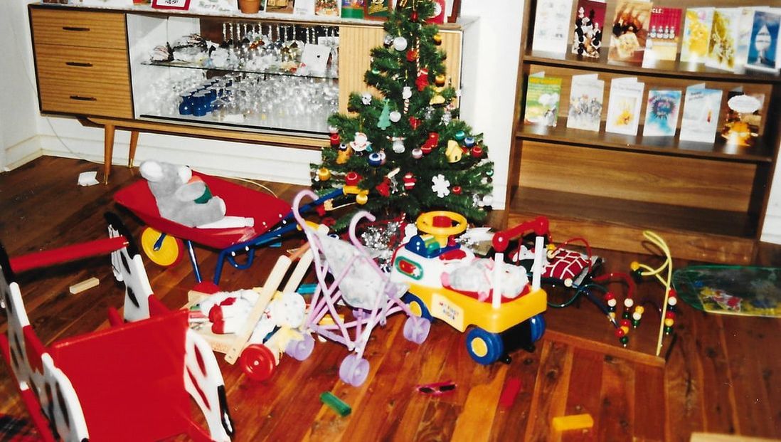 Presents under Christmas Tree 1996
