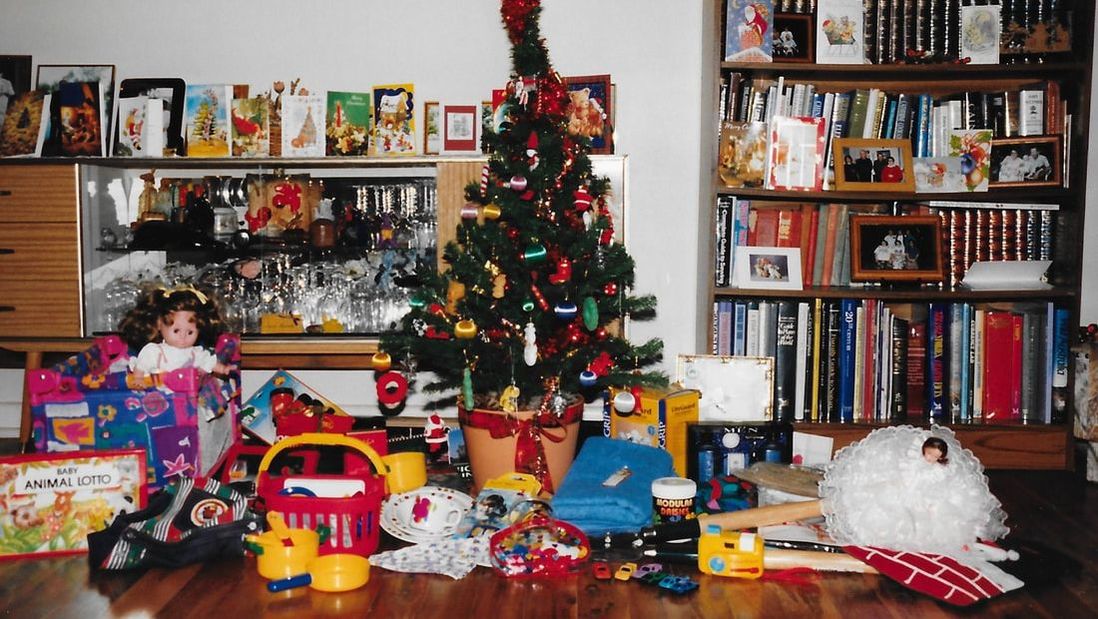 Presents under Christmas tree 1997