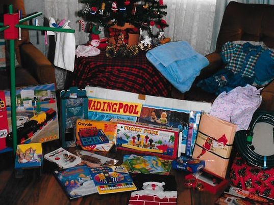 Presents under Christmas Tree 1998