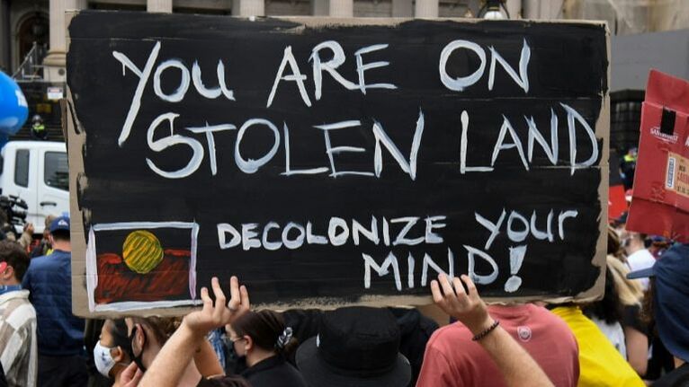 You are on stolen land. Decolonize your mind!