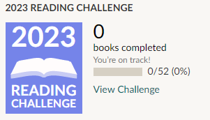 2023 Reading Challenge - 52 books
