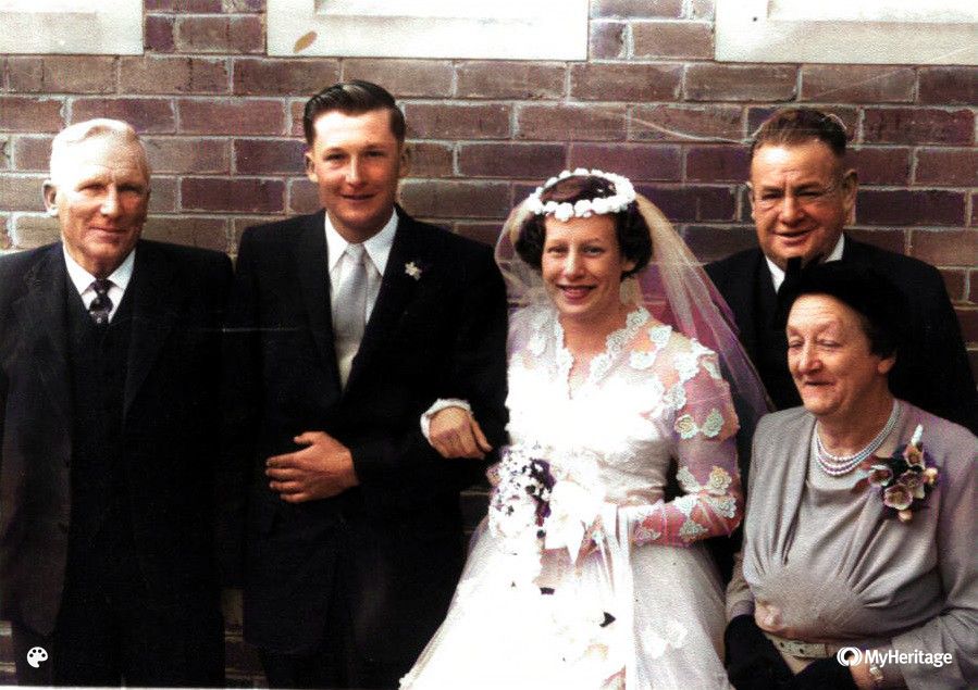 William Hamson & Hazel Lewis' Wedding, 1958
